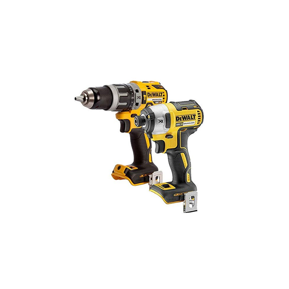 Dewalt 18V LXT Cordless Brushless Impact Driver DCF887N & Combi Drill DCD796N Body Only Twin Pack