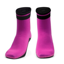 (Rose Red, 2XL) Neoprene Diving Socks Boots Anti Slip Beach Warm Wet-suit Snorkel Surfing Swim