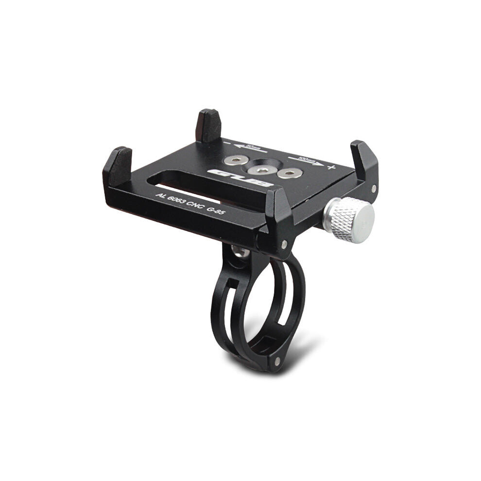 (Black) Bicycle Phone Holder Bracket For Phone Gps Devices Up To 6.2 Inch Black 3654657493325