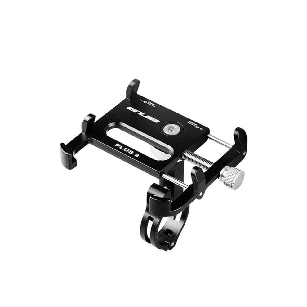 (Black) Aluminum Alloy Bike Phone Holder For Iphone X Se 7/8 Plus 6/6S Plus Samsung Galaxy S6/S7/S8/S9 Plus Etc Black 3654659285164