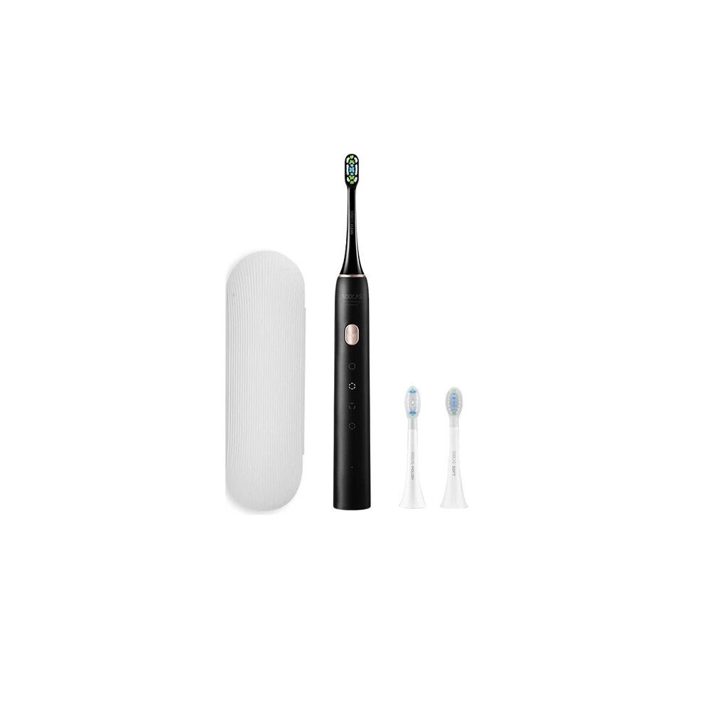 (Black) Smart Electric Vibrator Toothbrush Ultrasonic Whitening Teeth