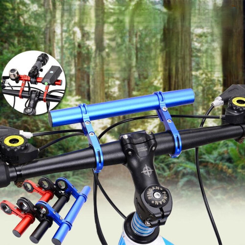 (Black) Bike Flashlight Holder Handle Bar Brack 20CM 2