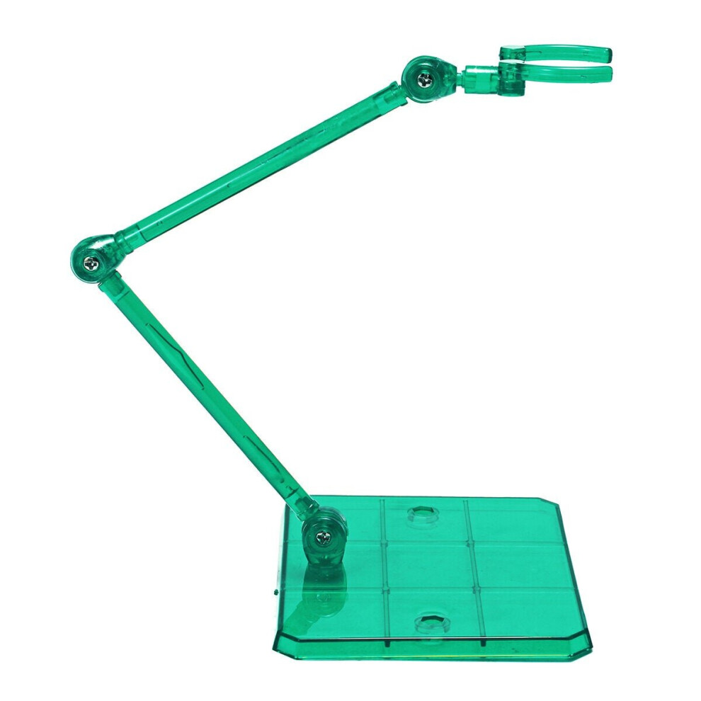 (Green) Action Figure Base Stand Holder Fit For Robot Gundam Models Display Bracket Shaft Support