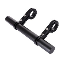 (Black) Bike Flashlight Holder Handle Bar Brack 20CM