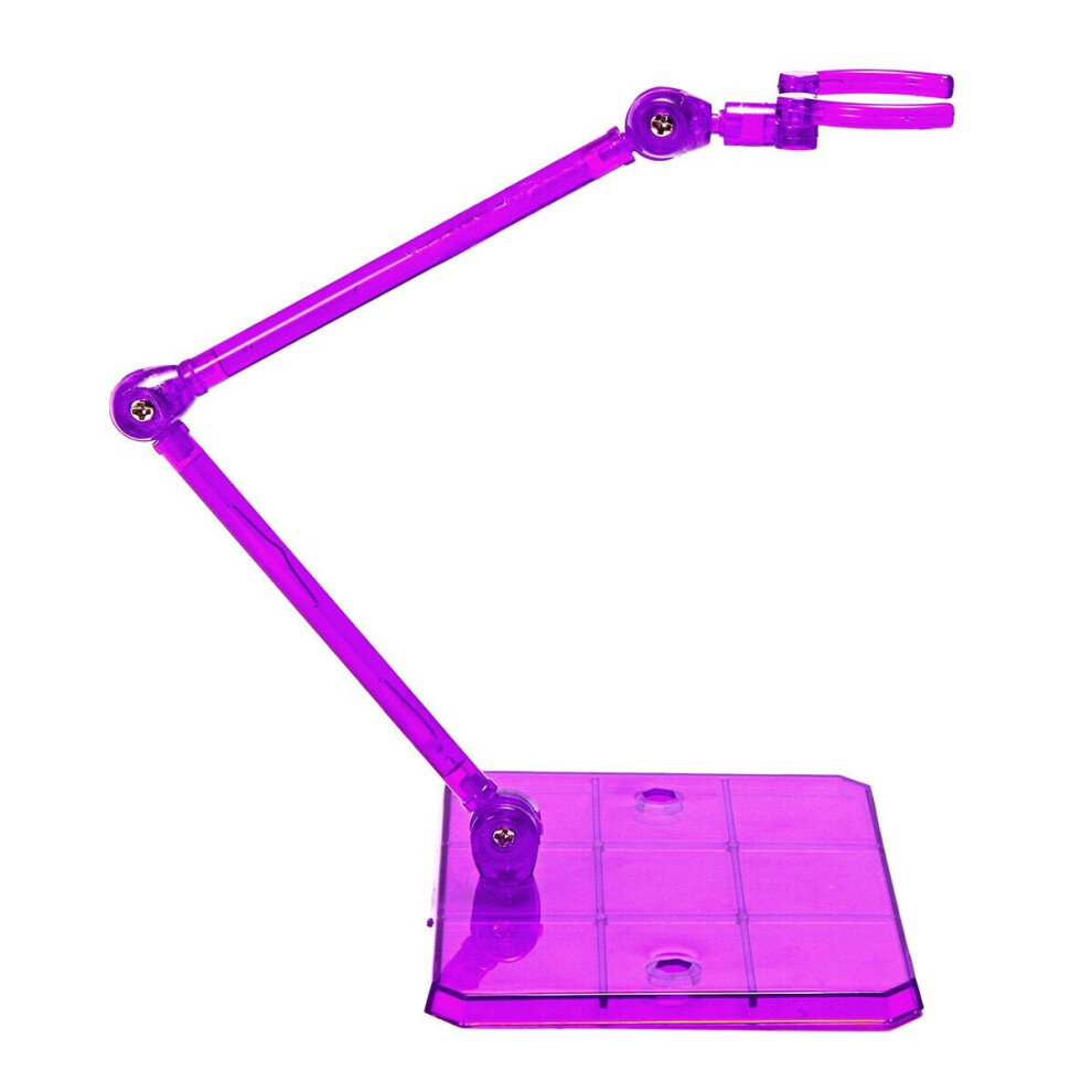 (Purple) Action Figure Base Stand Holder Fit For Robot Gundam Models Display Bracket Shaft Support