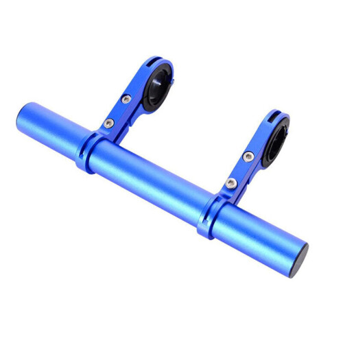 (Blue) Bike Flashlight Holder Handle Bar Brack 20CM