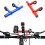 (Blue) Bike Flashlight Holder Handle Bar Brack 20CM 2