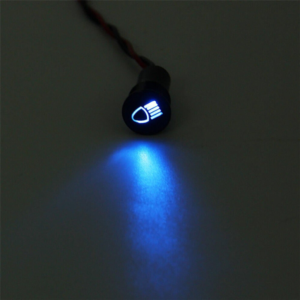 (#4) 12 8mm LED Dash Panel Warning Light Indicator Lamp With Line And Symbol For Car Boat-image-OPC-P9RFVKP-NEW