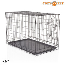 Dog Cage 36" by Cozy Pet Puppy Crate Pen Metal Cage Black DCP36B