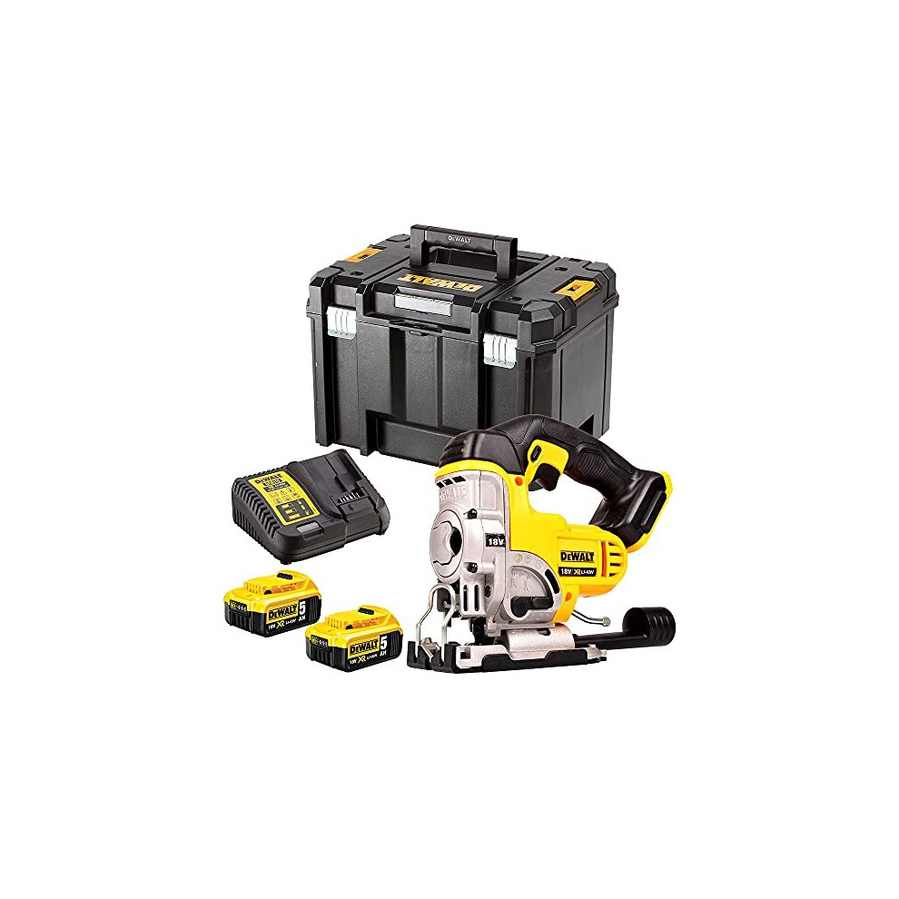Dewalt DCS331N 18V Cordless Jigsaw with 2 x 5.0Ah DCB184 Batteries & DCB115 Charger in DWST171195 TStak Case