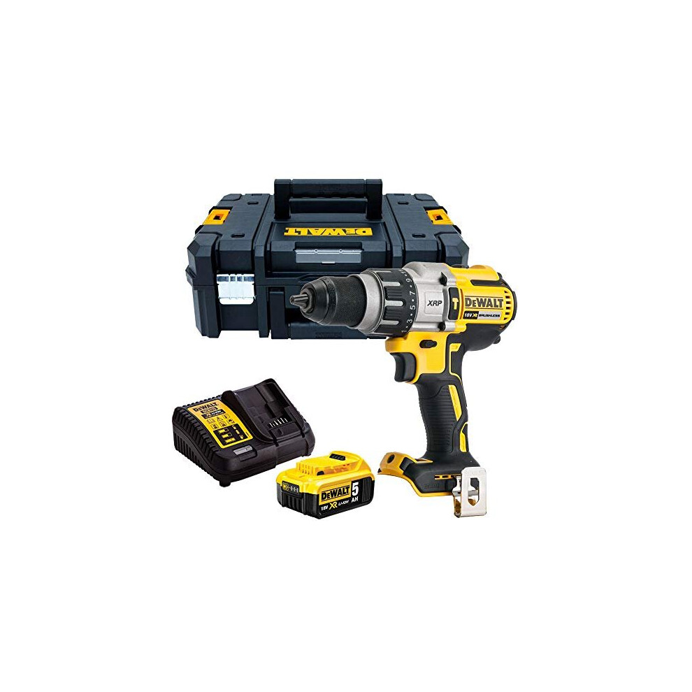 Dewalt DCD996N 18V Brushless Combi Hammer with 1 x 5.0Ah Battery & Charger in TSTAK DWST170703 Case