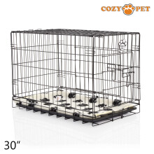 Dog Cage 30'' by Cozy Pet Puppy Crate Pen Inc Vet Bed DCP30B + VB30C