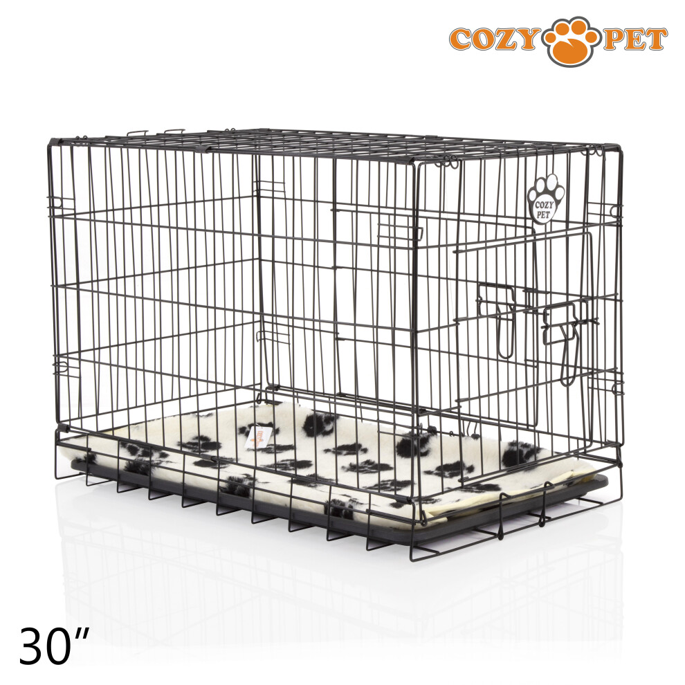 Dog Cage 30'' by Cozy Pet Puppy Crate Pen Inc Vet Bed DCP30B + VB30C