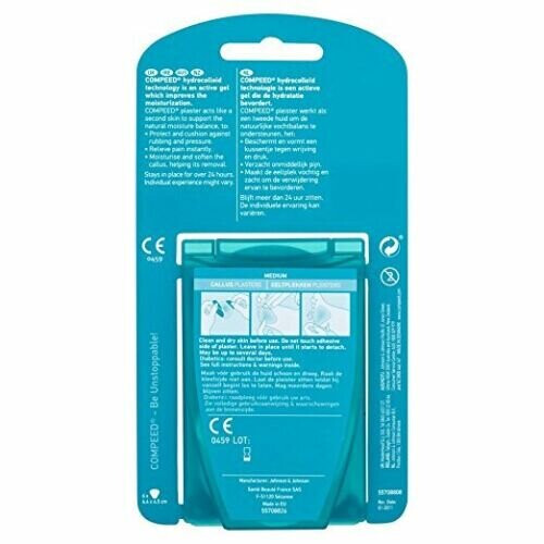 Compeed 2 X Compeed Callus Removal Plaster Strips For Under Foot Rubbing Protection 1