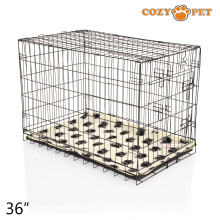 Dog Cage 36'' by Cozy Pet Puppy Crate Pen Inc Vet Bed DCP36B + VB36C