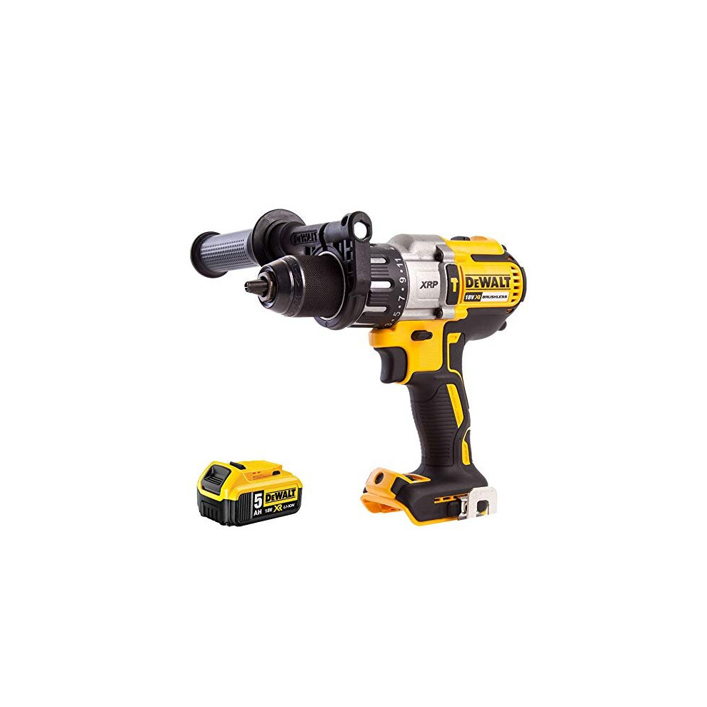 Dewalt Dcd996n 18V Brushless Combi Hammer Drill With 1 X 5.0Ah Dcb184 Battery, 18 V