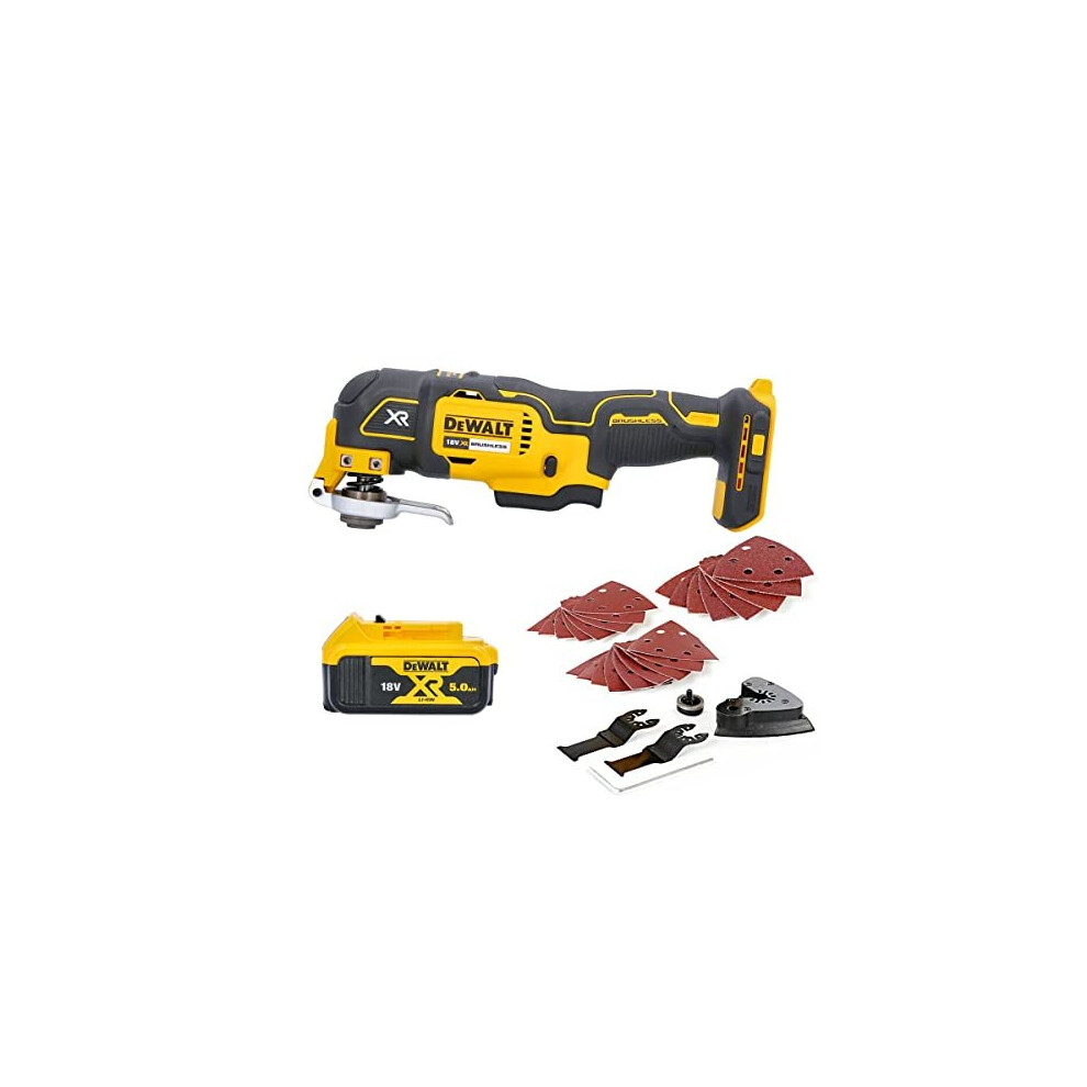 DEWALT DCS355N 18V Oscillating Multi-Tool with 5.0Ah DCB184 Battery