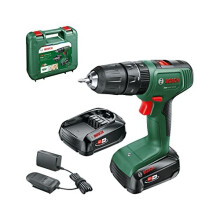 Bosch Home and Garden Cordless Combi Drill EasyImpact 18V-40 (2 batteries, 18 Volt System, in carrying case)