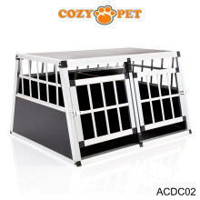 Aluminium Car Dog Cage Cozy Pet Travel Puppy Crate Transport ACDC02