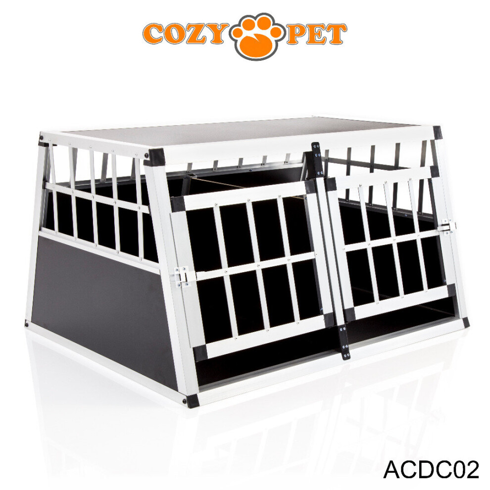 Aluminium Car Dog Cage Cozy Pet Travel Puppy Crate Transport ACDC02