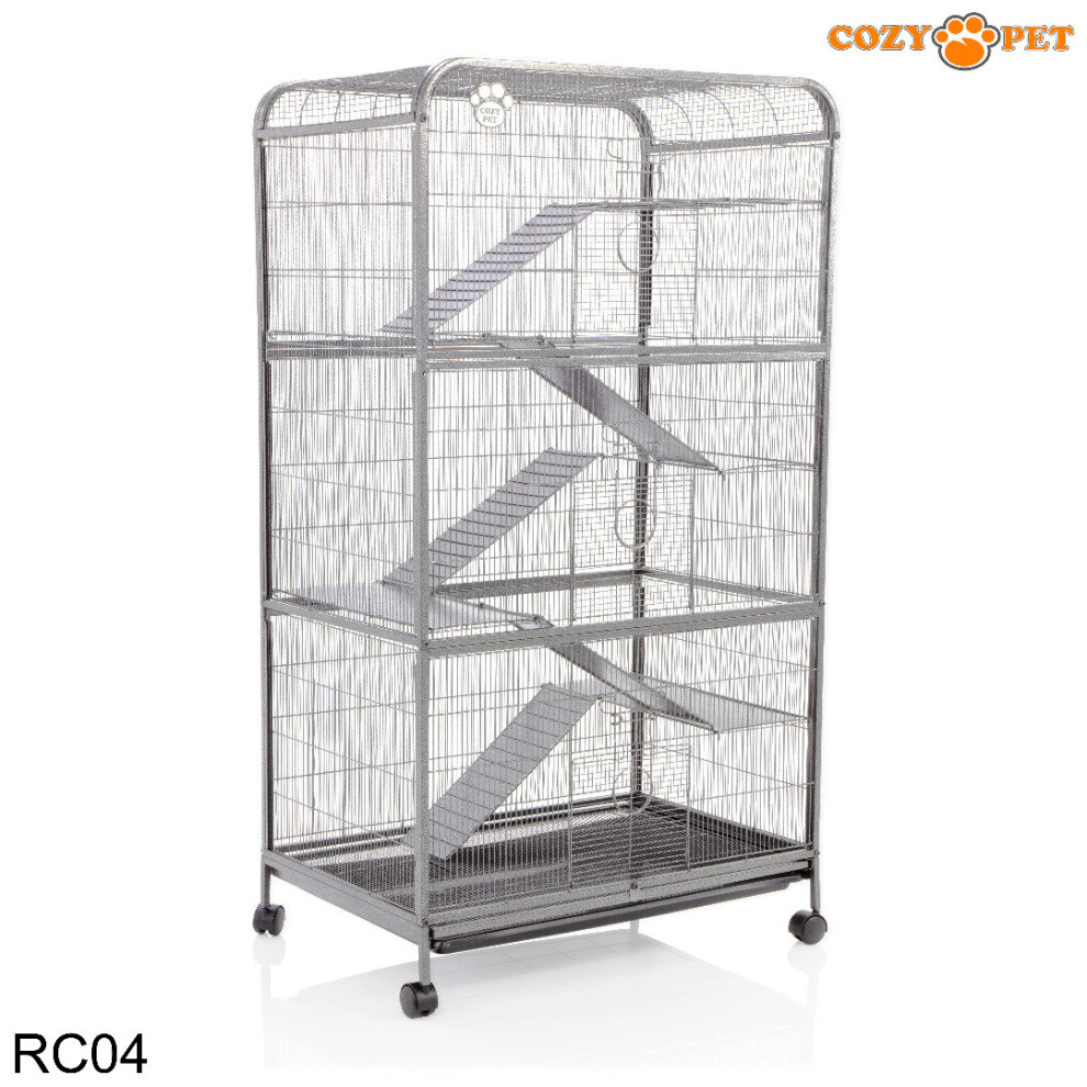 Rodent Cage by Cozy Pet Rat, Ferret, Chinchilla, Degu, Small Pets RC04