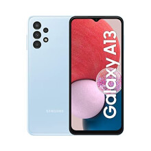 Samsung Galaxy A13 Mobile Phone SIM Free Android Smartphone 6.6 Inch Infinity-V Display, 4GB RAM, 64GB Storage, 5,000 mAh Battery, Light Blue, Android - Refurbished
