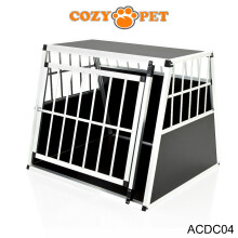 Aluminium Car Dog Cage Cozy Pet Travel Puppy Crate Transport ACDC04