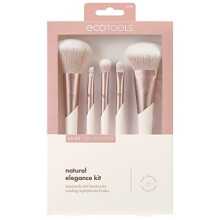 EcoTools, Luxe Kollektion, Natural Elegance Set, Extrem weiche Pinsel, 5-teiliges Set