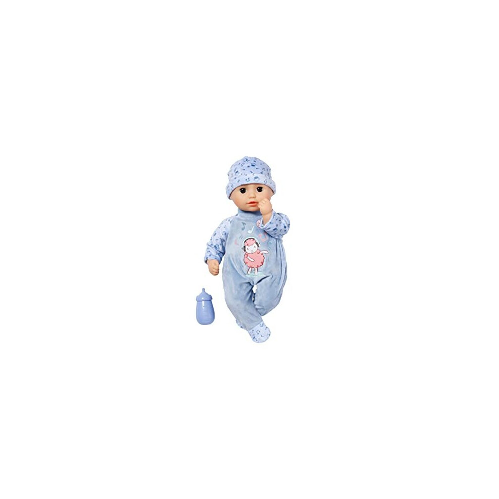 Baby Annabell Little Alexander 36cm soft bodied doll with Bottle for pretend feeding - Suitable for children aged 1+ years - Perfect doll for toddlers