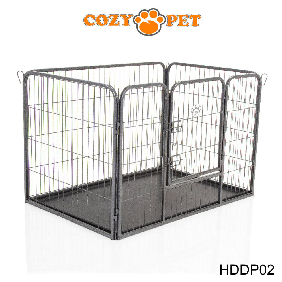 Heavy Duty Cozy Pet Puppy Playpen Run Crate Pen 70cm High Dog Cage - ABS Floor HDDP02