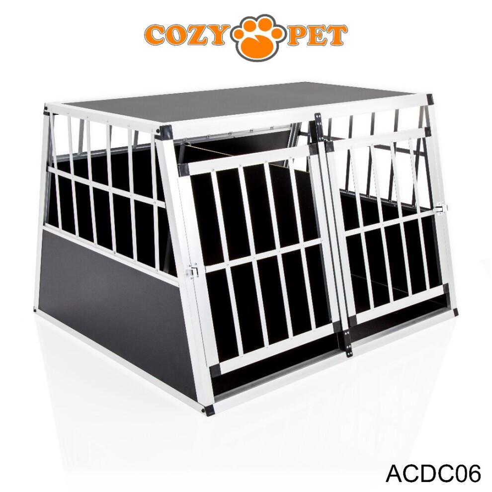 Aluminium Car Dog Cage Cozy Pet Travel Puppy Crate Transport ACDC06