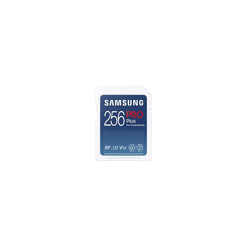 Samsung PRO Plus 256GB SDXC UHS-I U3 160MB/s Full HD & 4K UHD Memory Card (MB-SD256K/EU)