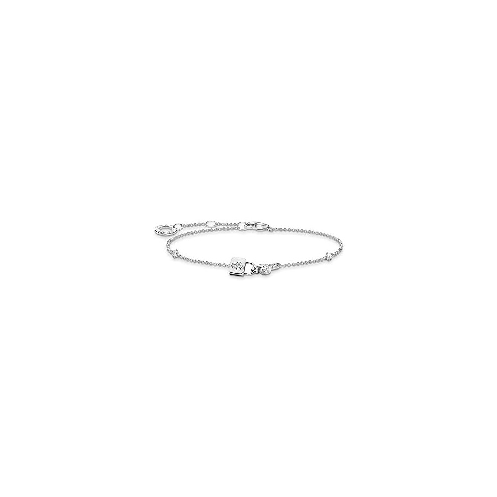 Thomas Sabo Women Bracelet Lock 925 Sterling A2040-051-14-L19v Silver