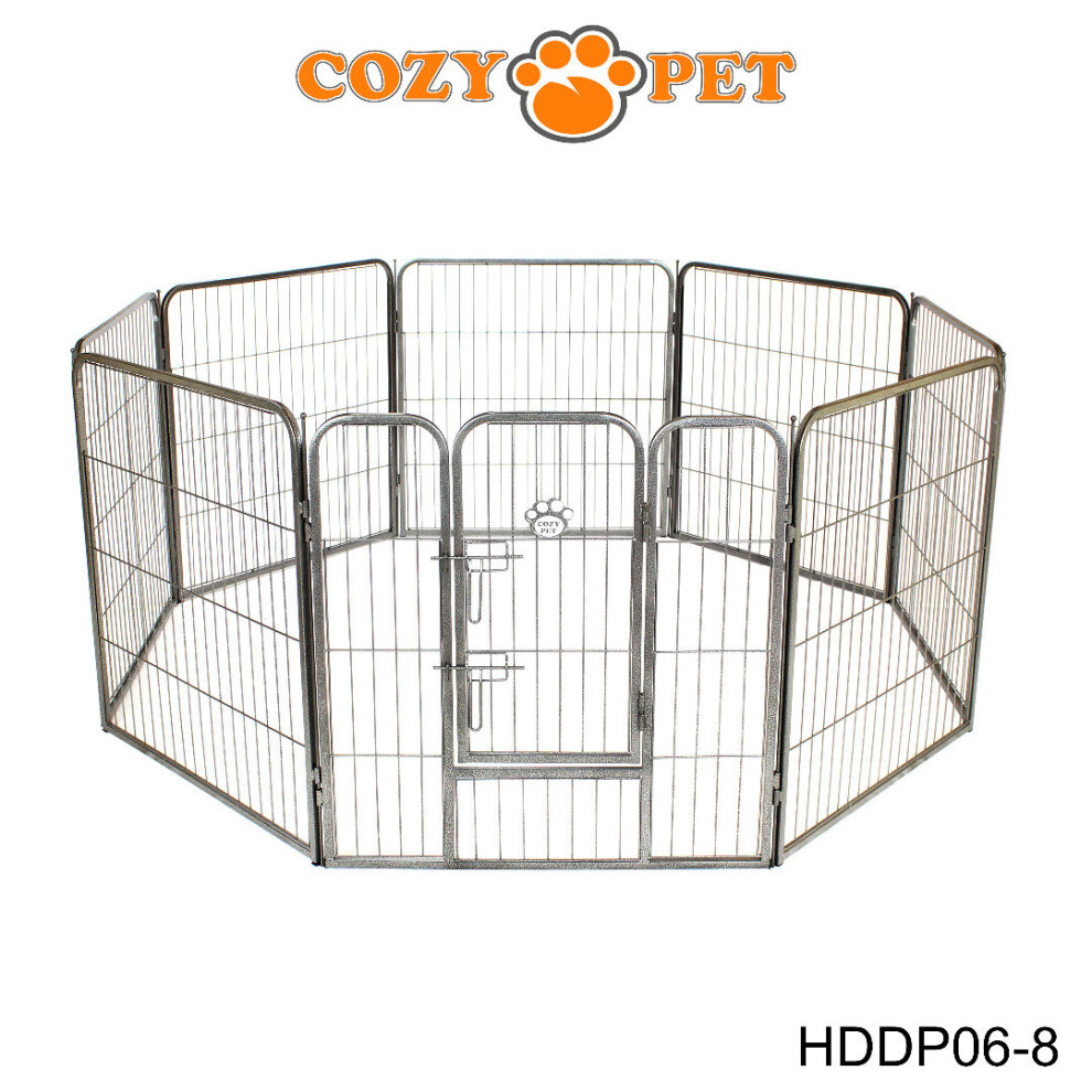 Heavy Duty Cozy Pet Puppy Playpen 80cm High 8 Panel Run Crate Pen Dog Cage HDDP06-8
