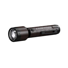 Ledlenser P6R Signature Premium torch LED, red light, rechargeable Lithium 18650 battery, waterproof IP68, 1400 lumens, focusable, Constant Light,