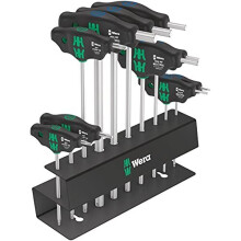 Wera Bicycle Set 6 TORX Juego de destornilladores de 10 piezas, hexagonal interno