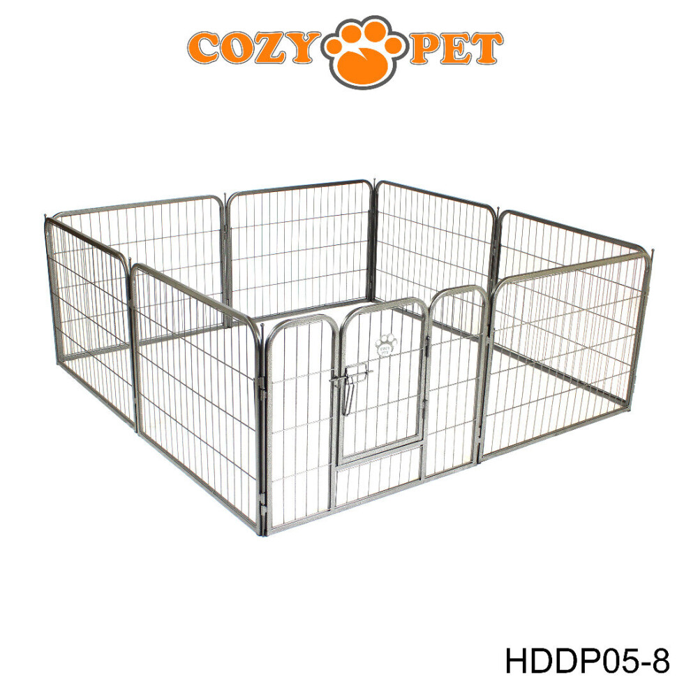 Heavy Duty Cozy Pet Puppy Playpen 60cm High 8 Panel Run Crate Pen Dog Cage HDDP05-8