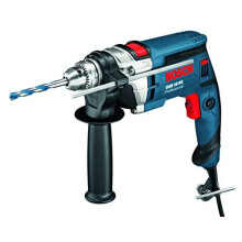 Bosch Professional Corded Impact DrillGSB 16 RE (240V, 750W, incl. Keyless chuck 13 mm, Auxiliary handle, Depth stop 210 mm, in Carrying case)