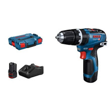 Bosch Professional 12V System GSB 12V-35 Cordless Combi Drill (Incl. 2x 3.0 Ah Rechargeable Battery, GAL 12V-40 Charger, in L-BoxX)
