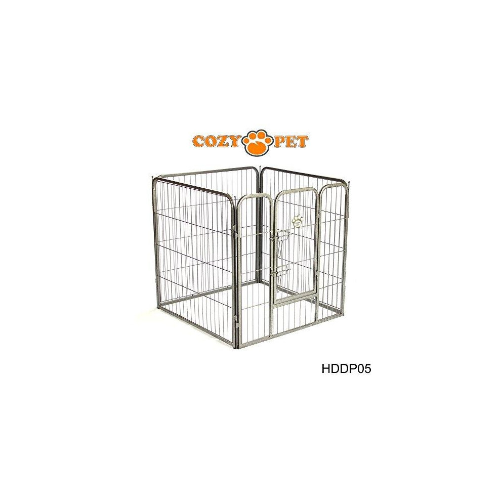 Heavy Duty Cozy Pet Puppy Playpen 80cm High 4 Panel Run Crate Pen Dog Cage HDDP06-4