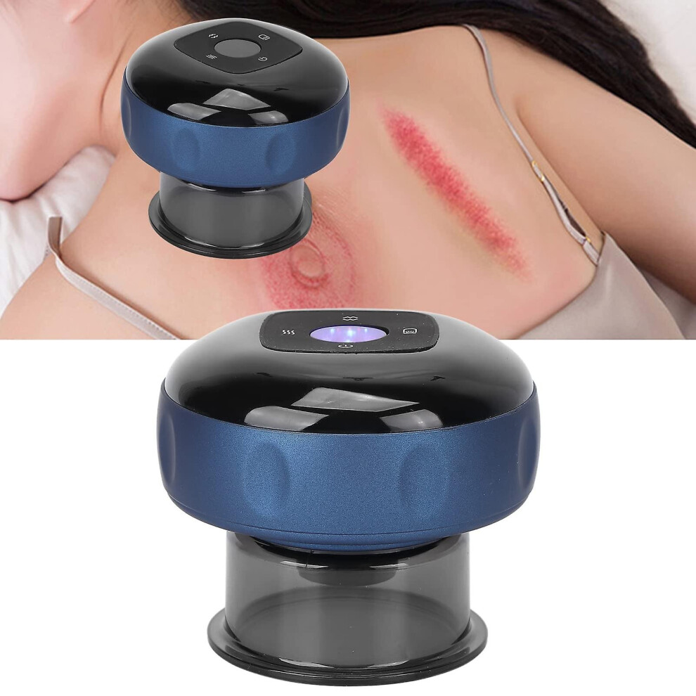 Blue (Blue) Electric Vacuum Cupping Body Therapy Massager Intelligent Scraping Cup With 12 Model