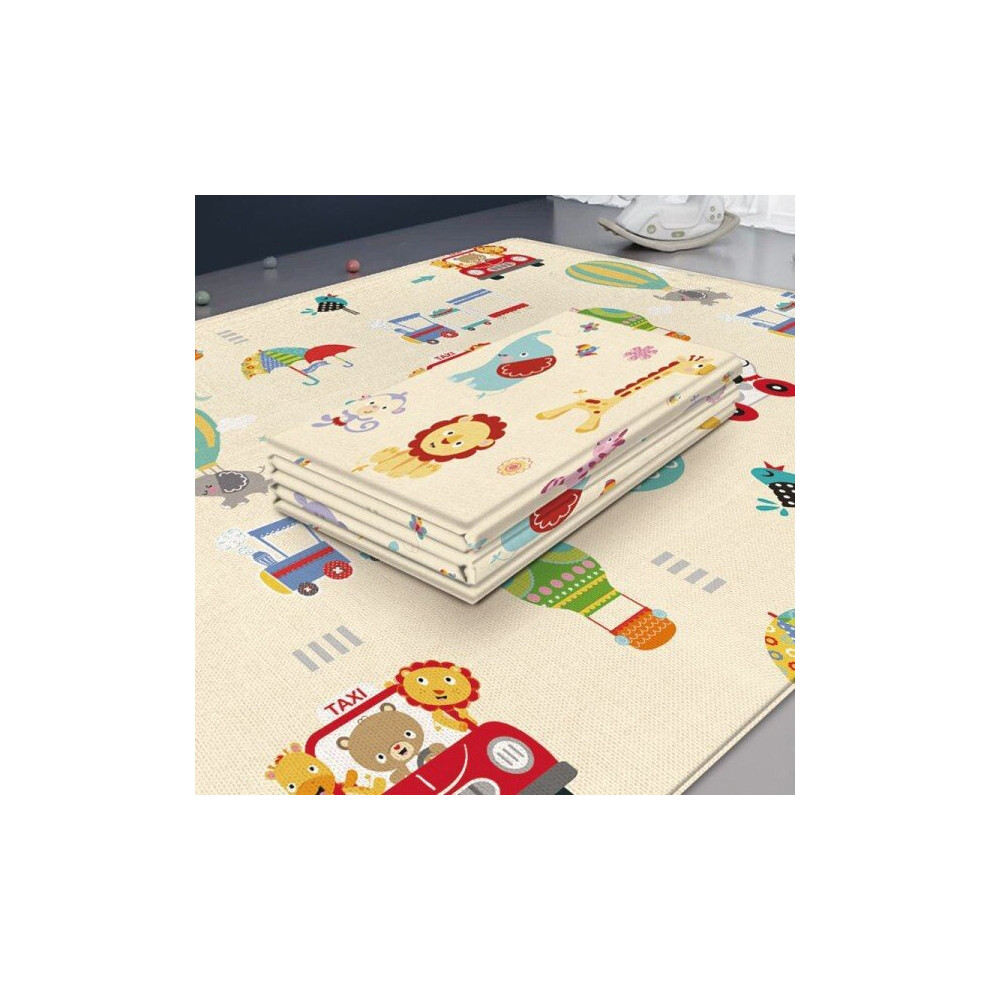 (Animals Cars, 180x100x1cm) Foldable Baby Play Mat Children's Carpet Children Room Climbing mat