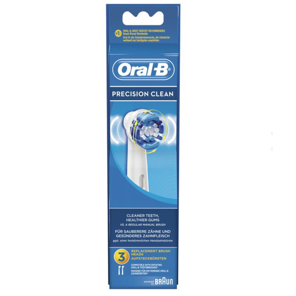 Oral-B Precision Clean Replacement Brush Heads, 3-Count