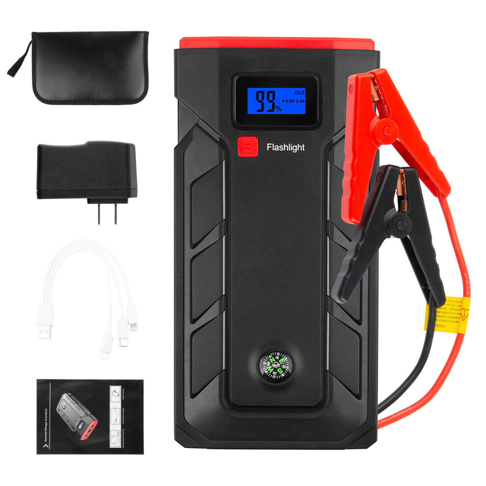 27000Mah Portable Usb Car Jump Starter Pack Booster Battery Charger Power Bank 6901489022986