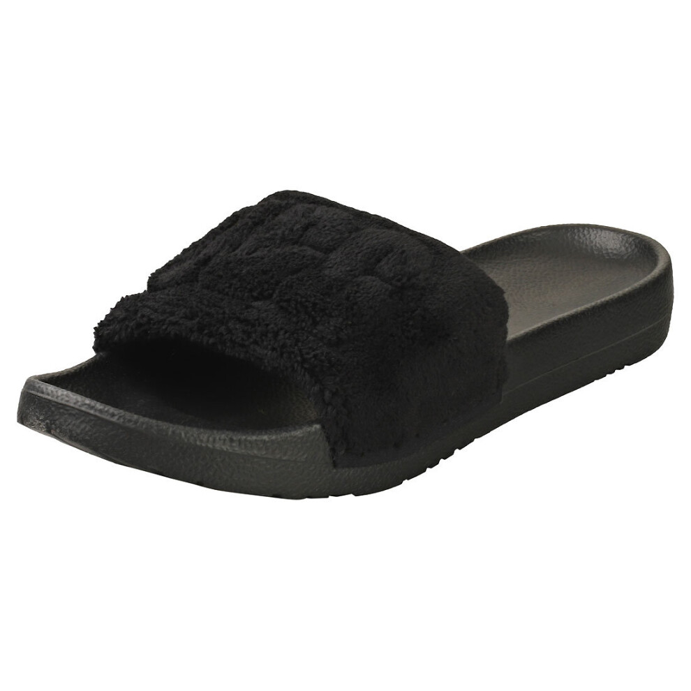 UGG Mahalia Womens Slide Sandals in Black Terry - Size 3 UK