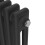 NRG (600 x 830mm-2 Column) NRG Traditional Black Horizontal Vertical Bathroom Cast Iron Radiator 4