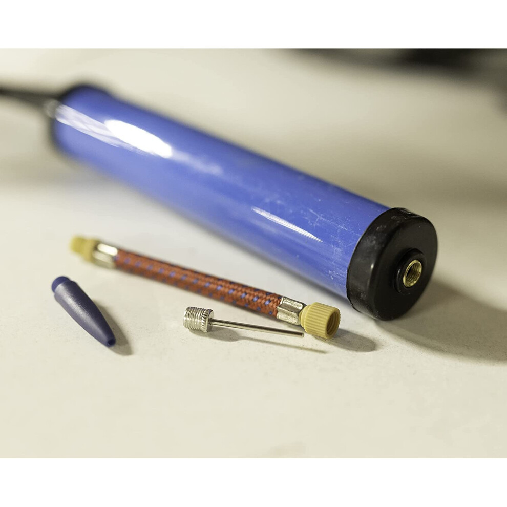 Mini T-Handle Blue Bike Pump Lightweight Easy Grip Air Pump (24cm)