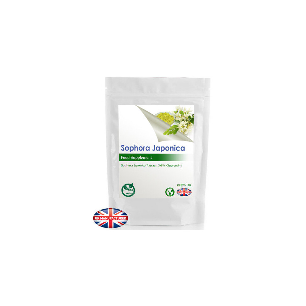 Vitaminute Sophora Japonica Extract (120 Capsules) Quercetin Source 98% Uk (V)