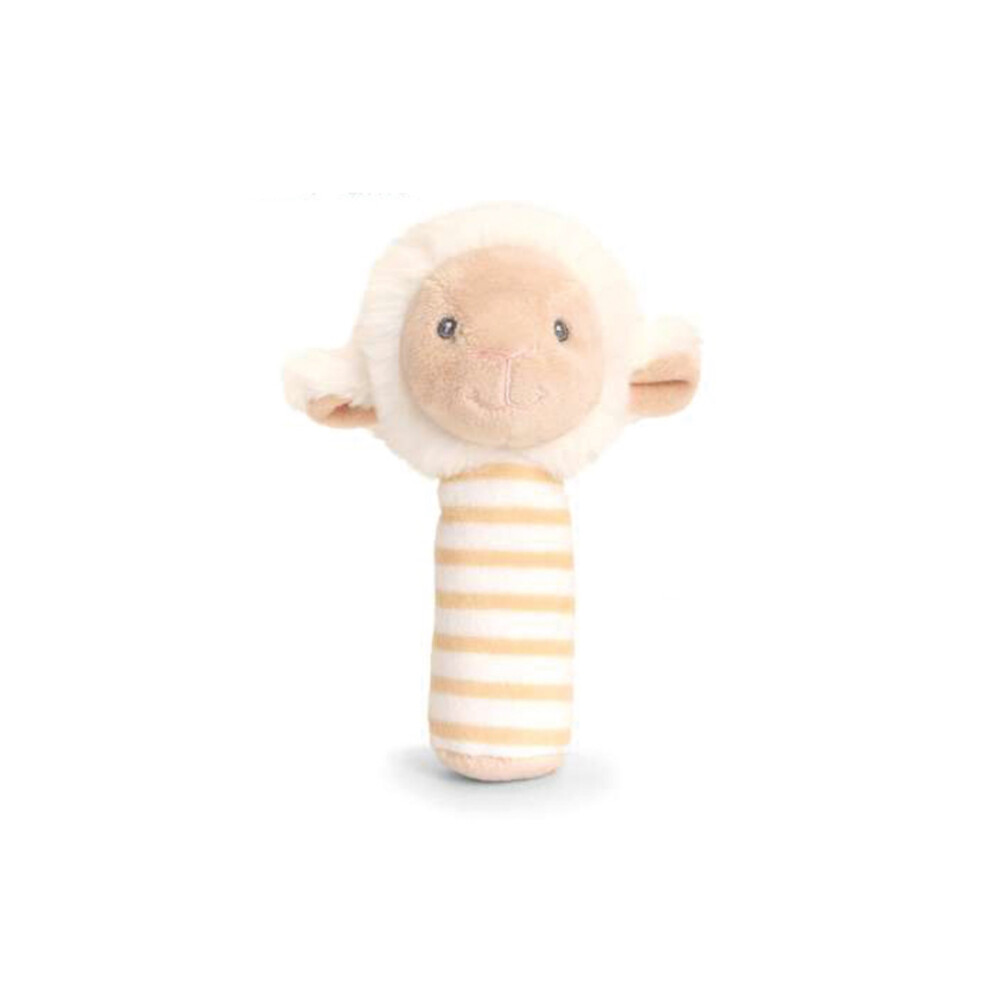 Keel Toys Keeleco Lullaby Lamb Stick Rattle 14Cm Light