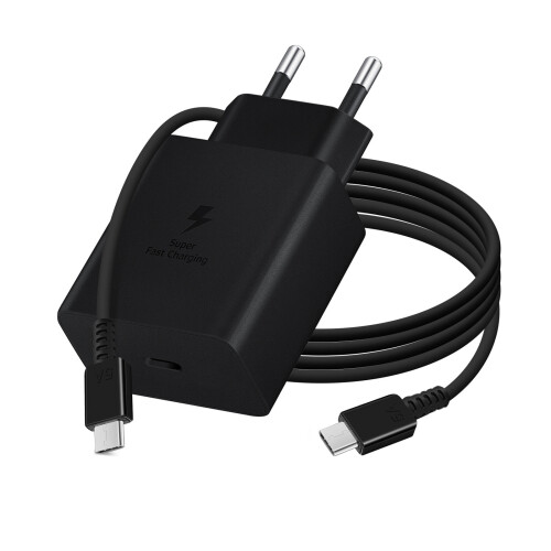Samsung Samsung 45W PD USB-C Reiseladegerät mit USB-C-Kabel - Schwarz